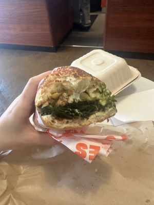 Lamb frites minus one bite   at Pickles Milk Bar in Carlton North