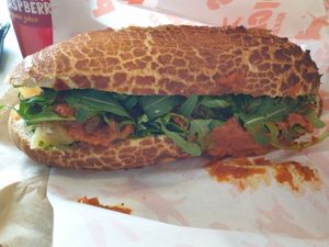 Snooki (meatball+pesto) $18.00 at Pickles Milk Bar in Carlton North