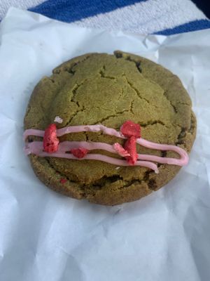 Pistachio matcha cookie. at Pickles Milk Bar in Carlton North