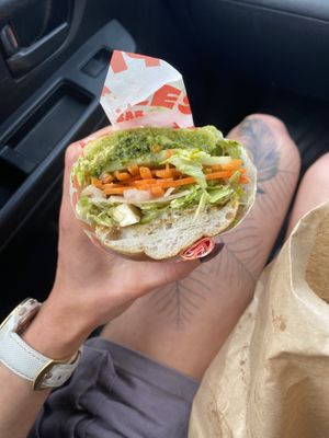 #2 Salad with added tofu-egg  at Pickles Milk Bar in Carlton North