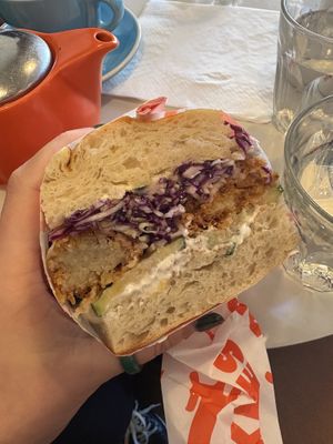 Hot honey with enoki mushrooms  at Pickles Milk Bar in Carlton North