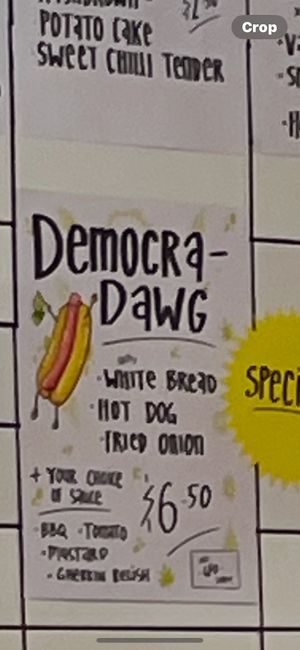 Special for election day  at Pickles Milk Bar in Carlton North