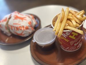 Chips and gravy  at Pickles Milk Bar in Carlton North