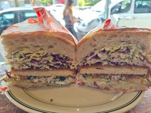 Hot honey situation $17.00: plan B as they had sold out of the steak and fries special :( at Pickles Milk Bar in Carlton North