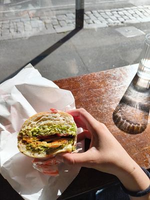 Salad sandwich at Pickles Milk Bar in Carlton North