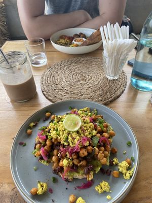 Tofu Scramble - recommended  at Layback Rooftop in Weligama