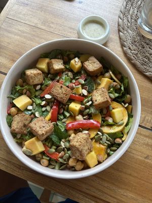 Surfers sala de with tofu  at Layback Rooftop in Weligama
