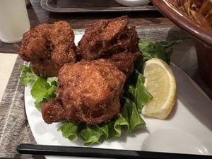 Karaage  at VeJin Tokyo Vege Ramen  in Tokyo