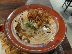 Miso ramen at VeJin Tokyo Vege Ramen  in Tokyo