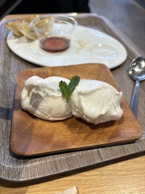 Coconut ice cream   at VeJin Tokyo Vege Ramen  in Tokyo