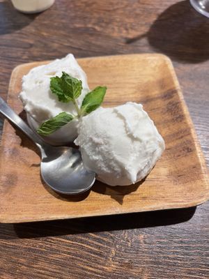 Coconut Icecream  at VeJin Tokyo Vege Ramen  in Tokyo