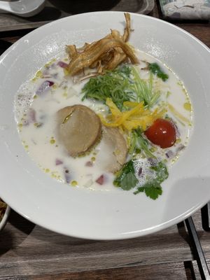 Salt ramen  at VeJin Tokyo Vege Ramen  in Tokyo