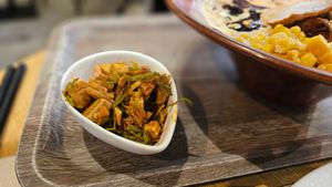 (C set) vegetable chashu and green onion-full at VeJin Tokyo Vege Ramen  in Tokyo