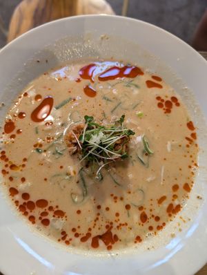 Tan tan ramen at VeJin Tokyo Vege Ramen  in Tokyo