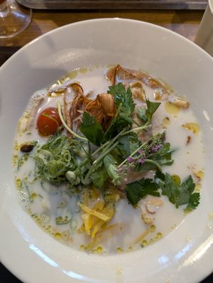 Truffle ramen at VeJin Tokyo Vege Ramen  in Tokyo