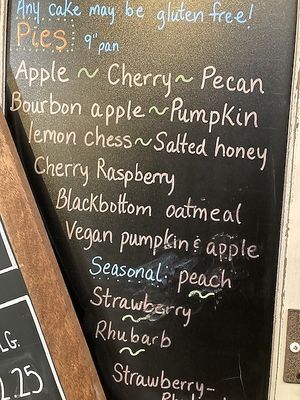 Vegan pumpkin and apple pies by special order at Blackbird Bakery in Mansfield