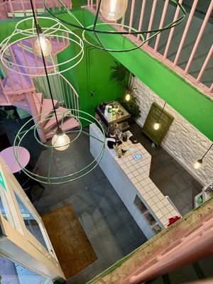 Stylish decor   at Matcha Thing in Bath