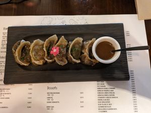 Gyozas at Verduritas in Malaga