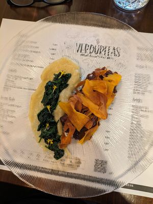 Aubergine 'rib' at Verduritas in Malaga