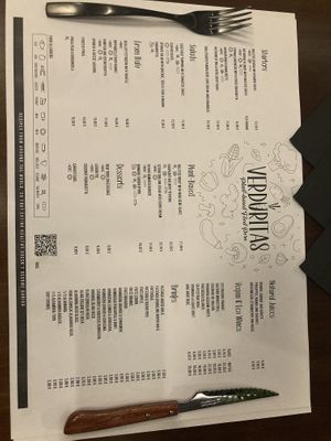 Menu June 2024  at Verduritas in Malaga