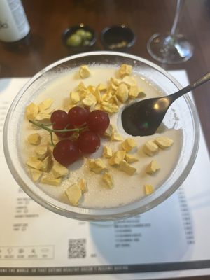 Kokos Panna Cotta  at Verduritas in Malaga