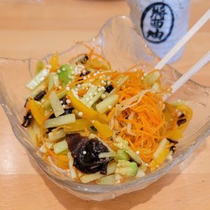 Mango salad appetizer at Kei Sushi Restaurant in Philadelphia