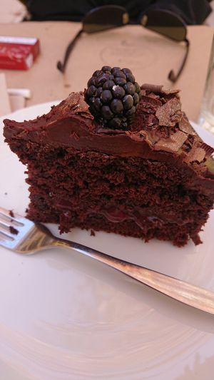 Black Forest Gateaux vegan at A Casa da Lídia - Casa de Chá e Bistrô in Leiria