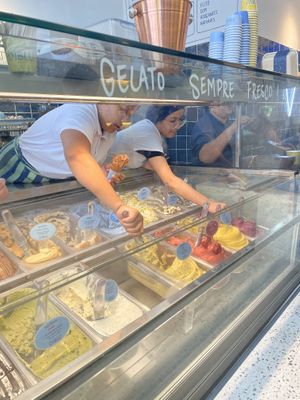 Some options are “lactose free” - attention as they are not vegan!   at Diblu in Sao Paulo