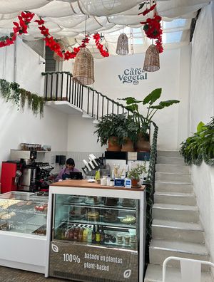 Cafe Vegetal Coyoacan - inside #Veganuary at Café Vegetal - Coyoacán in Mexico City