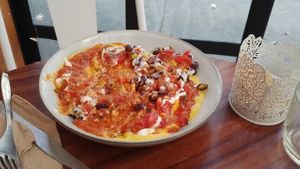 Nachos at Café Vegetal - Coyoacán in Mexico City