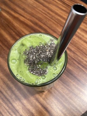 Green Power smoothie   at Café Vegetal - Coyoacán in Mexico City