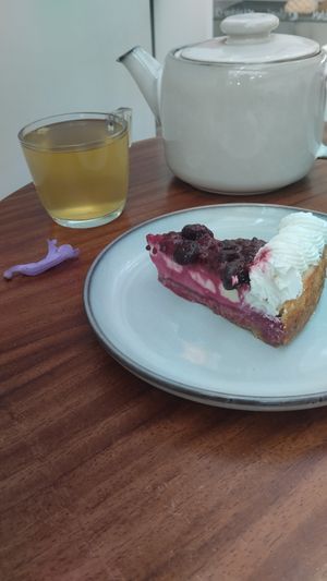 Cheesecake. at Café Vegetal - Coyoacán in Mexico City