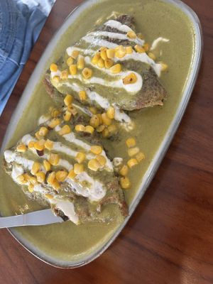 Crepas poblanas   at Café Vegetal - Coyoacán in Mexico City