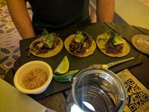 Plantain tacos at Alquímico in Cartagena