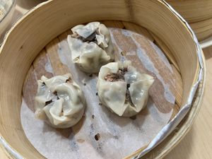 Truffle shao mai at Veggienius in Taipei