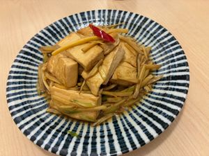 Hakka tofu at Veggienius in Taipei