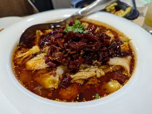 Spicy Mixed Vegetable "Soup" at Veggienius in Taipei