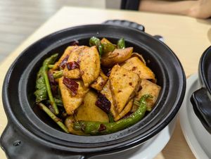 Tofu hotpot at Veggienius in Taipei