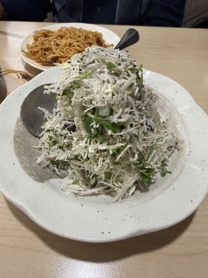 Truffle cabbage salad  at Veggienius in Taipei