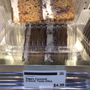 lots of vegan cake selections at Whole Foods Market in Mishawaka