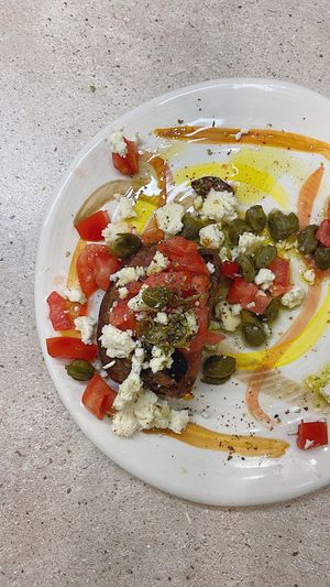 Vegan Dano with homemade Almond Feta at SOYBIRD - Vegan Cooking Experience in Athens