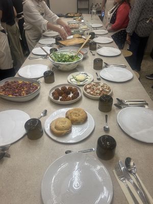 Enjoying our creations!  at SOYBIRD - Vegan Cooking Experience in Athens