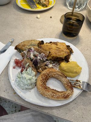 Selection of the dishes the class cooked  at SOYBIRD - Vegan Cooking Experience in Athens