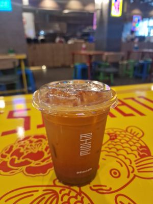 Oat milk tea at RISE Cafe and Bar in Bangkok