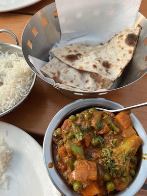 All vegan  at The Indian Cafe in Nelson