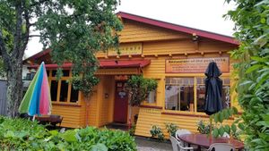Bright Orange... can't miss it! at The Indian Cafe in Nelson