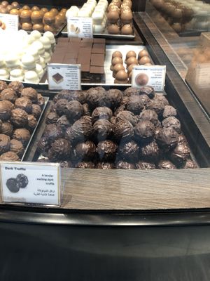 Dark truffles  at AUH - Läderach - TA in Abu Dhabi