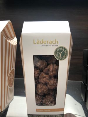Vegan clusters  at AUH - Läderach - TA in Abu Dhabi