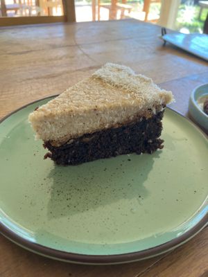 Bolo de cacau com coco at Mana'o Bowls in Florianopolis
