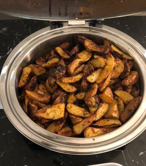 Cajun roast potatoes   at AUH - Pearl Lounge - TA in Abu Dhabi